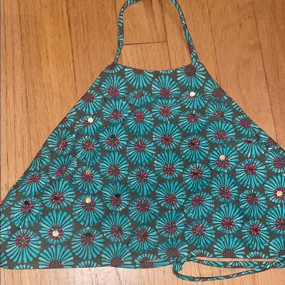 Aerie Vibrant Teal Bikini with Pink Accents - Picture 2 of 8